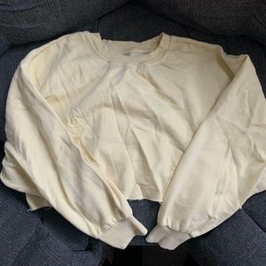 Bershka Cropped Crew Neck Sweatshirt